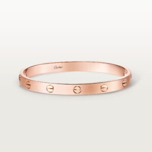 LOVE ブレスレット、クラシックモデル、ブラッシュ仕上げ