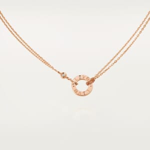 LOVE ペンダント、ダイヤモンド2石