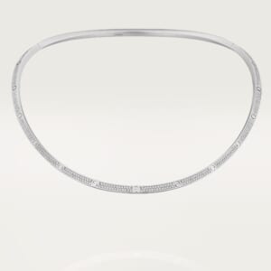 LOVE トルク ネックレス、パヴェセッティング