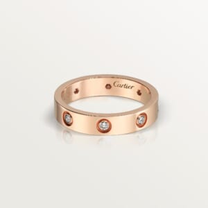 LOVE リング、スモールモデル、ダイヤモンド8石