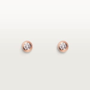 カルティエ ダムール イヤリング、ブリリアントカット ダイヤモンド2石、スモールモデル