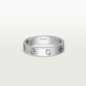 LOVE リング、スモールモデル、ダイヤモンド1石