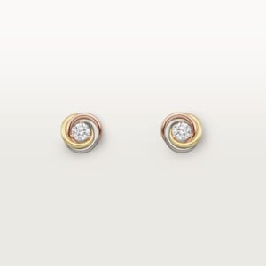 トリニティ イヤリング、ブリリアントカット ダイヤモンド