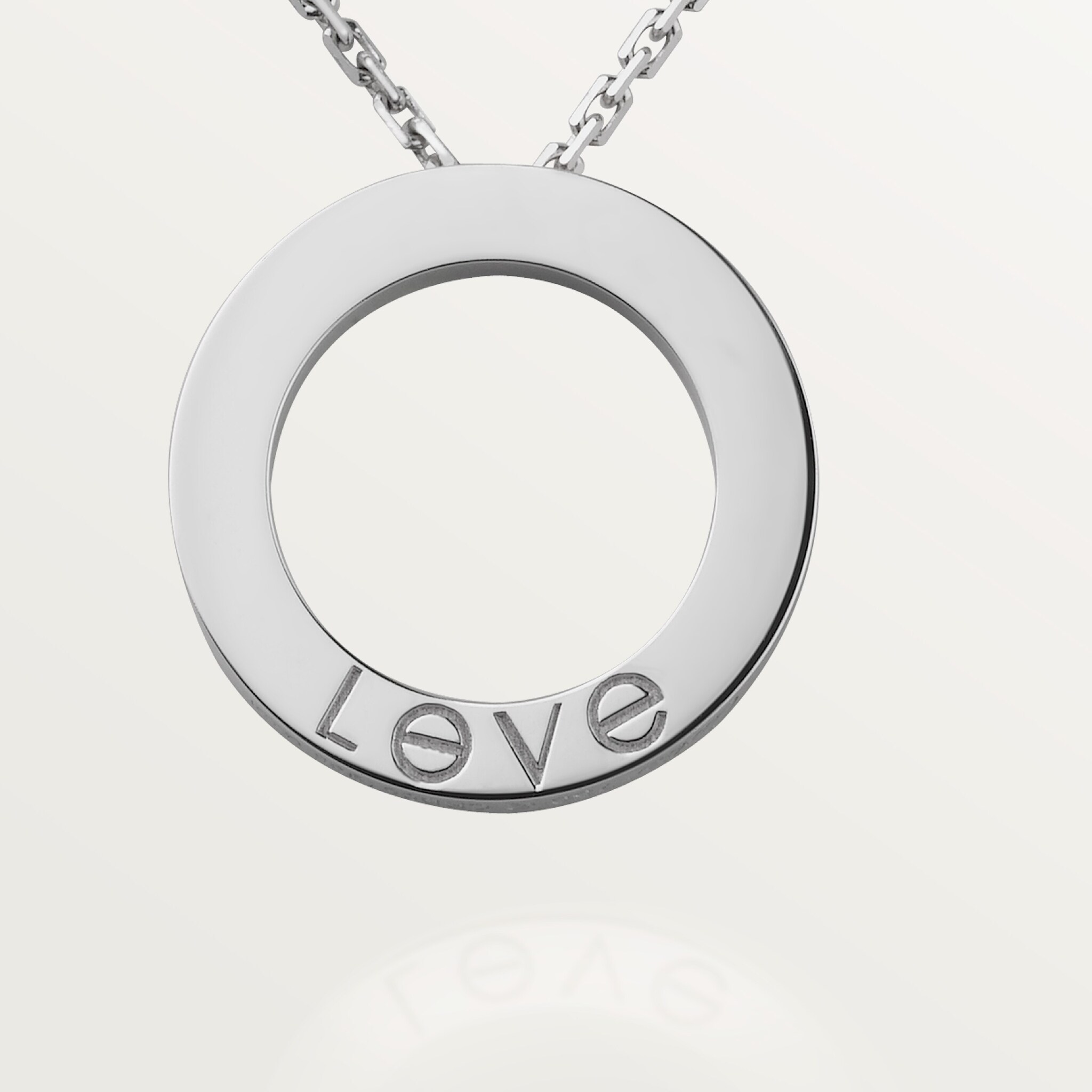 LOVE ペンダント、ダイヤモンド3石 - 画像 (8)