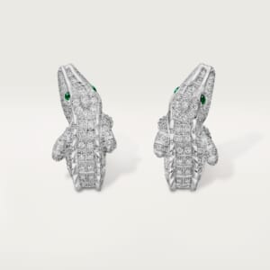 ファウナ＆フローラ ドゥ カルティエ イヤリング、パヴェセッティング