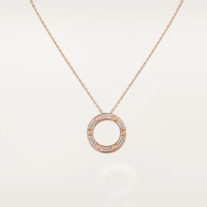 LOVE ペンダント、パヴェセッティング