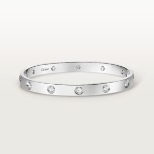 LOVE ブレスレット、クラシックモデル、ダイヤモンド10石