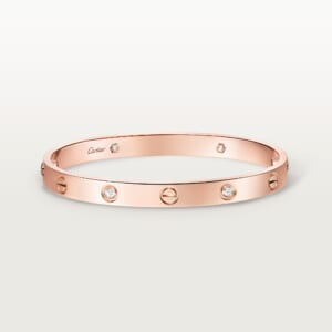 LOVE ブレスレット、クラシックモデル、ダイヤモンド4石